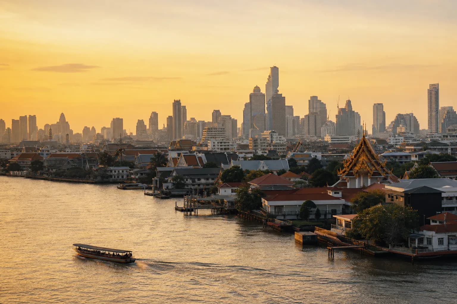 Bangkok travel scene with Quiet Atlas editorial mood.