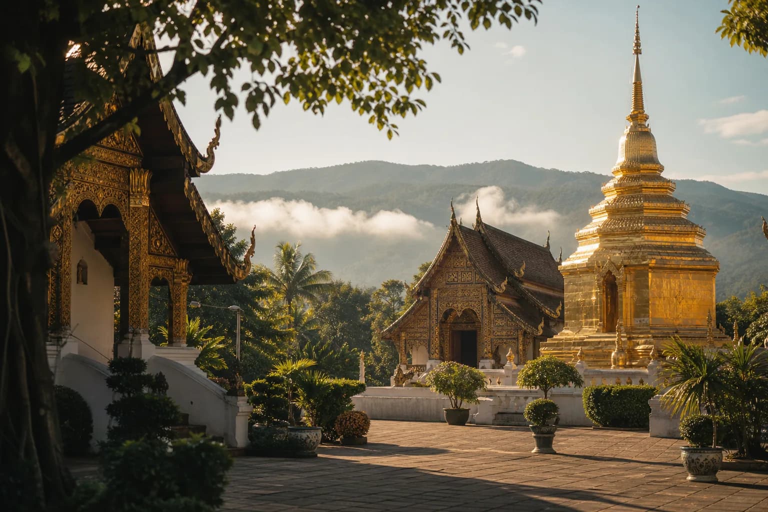 Chiang Mai travel scene with Quiet Atlas editorial mood.